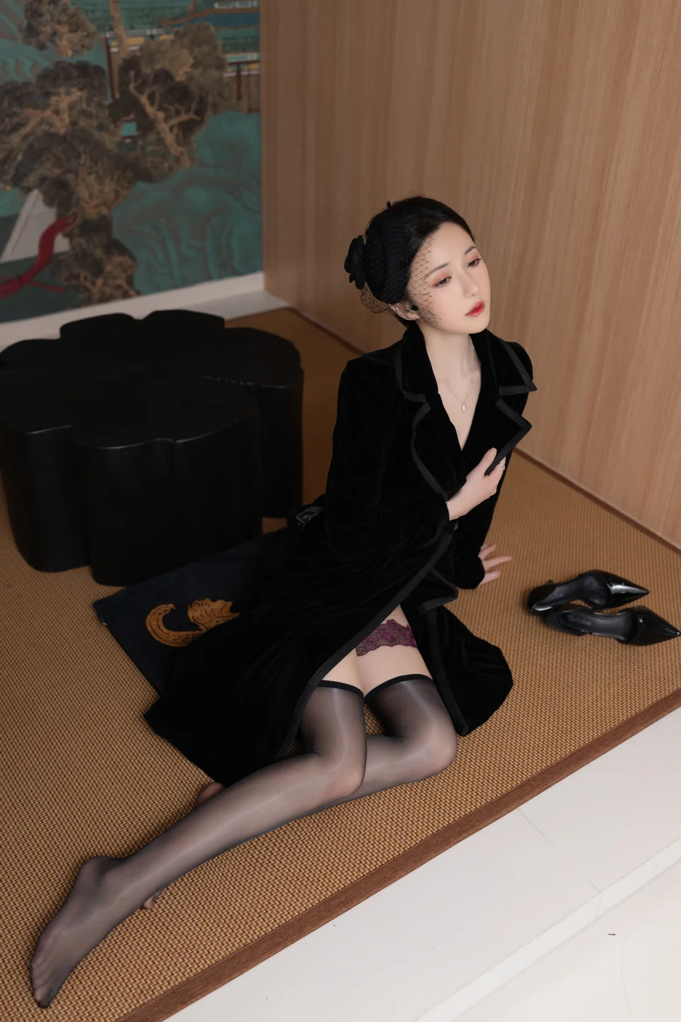 鱼子酱Fish - 未亡人 [120P-565MB] tg@simisebaisi 【丝足阁】012.webp